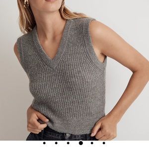 Madewell Fineloft Shrunken Sweater Vest